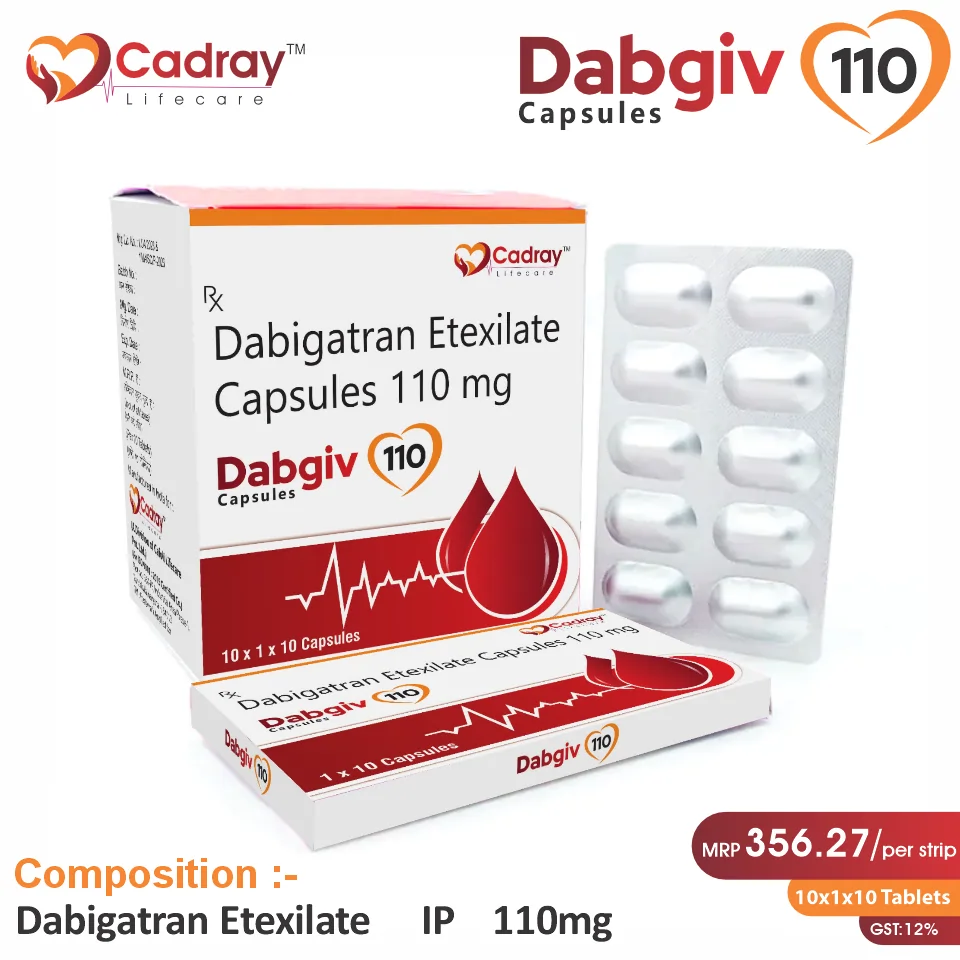 Dabigatran Etexilate 110mg Capsule | Anticoagulant Segment | Best Price for PCD Pharma Franchise